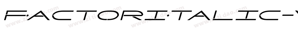 FactorItalic-Va30字体转换