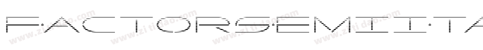 FactorSemiItalic-G2my字体转换