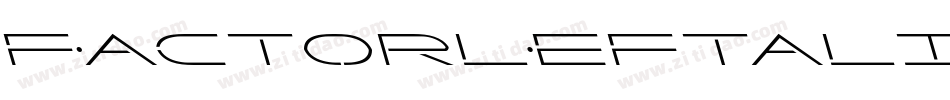 FactorLeftalic-J7LE字体转换