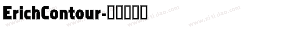 ErichContour字体转换
