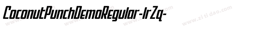 CoconutPunchDemoRegular-lrZq字体转换