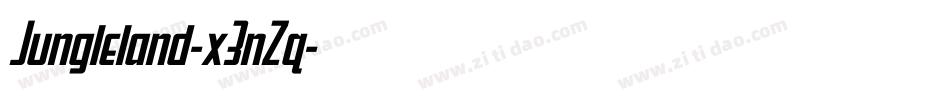 Jungleland-x3nZq字体转换