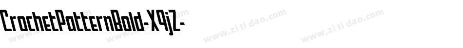 CrochetPatternBold-X9jZ字体转换