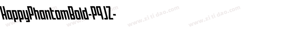 HappyPhantomBold-P9JZ字体转换