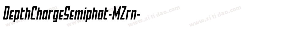 DepthChargeSemiphat-MZrn字体转换