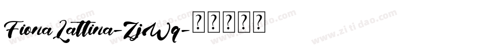 FionaLattina-ZjWq字体转换