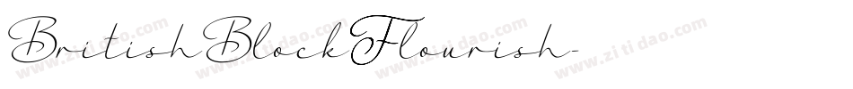 BritishBlockFlourish字体转换