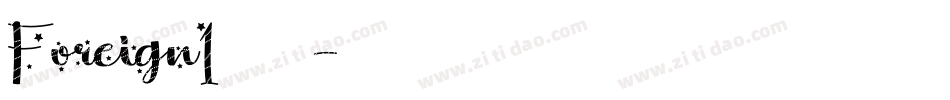 Foreign1转换器字体转换
