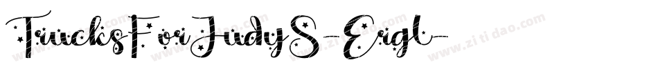 TrucksForJudyS-Ergl字体转换