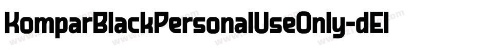 KomparBlackPersonalUseOnly-dElx字体转换