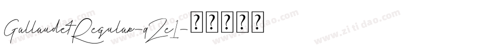 GallaudetRegular-qZe1字体转换