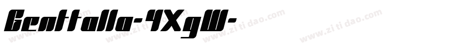 Genttalla-4XgW字体转换