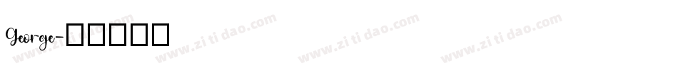George字体转换