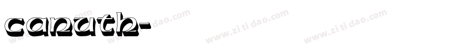 Canuth字体转换