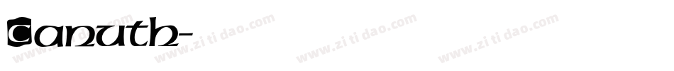 Canuth字体转换