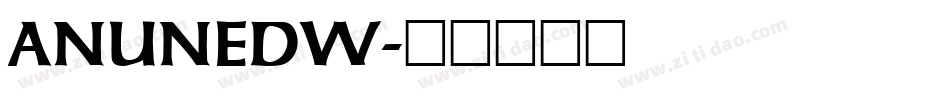 ANUNEDW字体转换