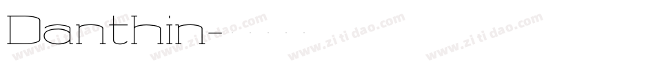 Danthin字体转换