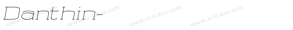Danthin字体转换