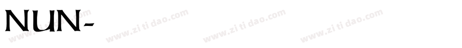 NUN字体转换