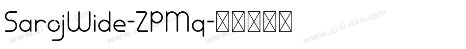 SarojWide-ZPMq字体转换