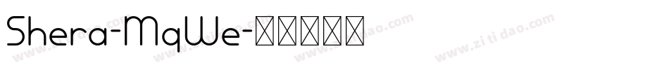 Shera-MqWe字体转换