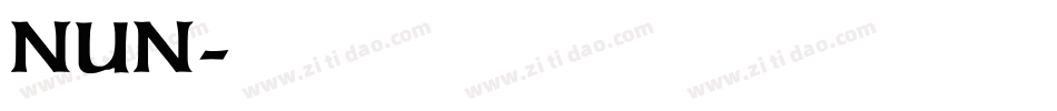 NUN字体转换