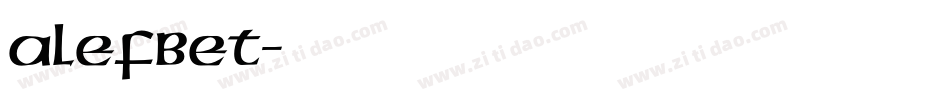 Alefbet字体转换