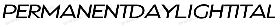 PERMANENTDAYLIGHTITALIC字体转换