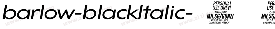barlow-blackltalic字体转换 barlow-blackltalic字体转换