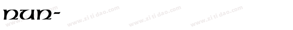 NUN字体转换