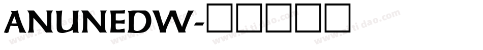 ANUNEDW字体转换