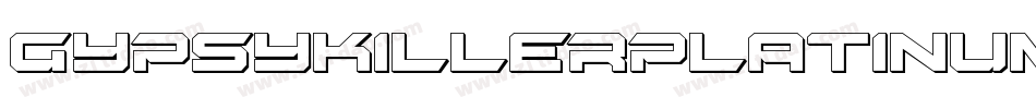 GypsyKillerPlatinumItalic-ea5x字体转换