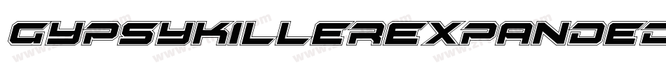 GypsyKillerExpandedItalic-JjrE字体转换