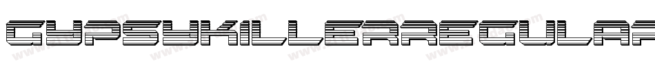 GypsyKillerRegular-Wvmz字体转换