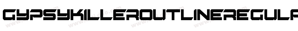 GypsyKillerOutlineRegular-oV3V字体转换
