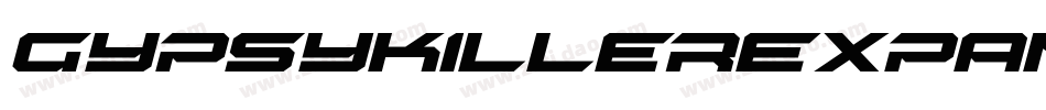 GypsyKillerExpandedItalic-JjrE字体转换