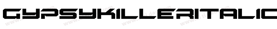 GypsyKillerItalic-6X4M字体转换