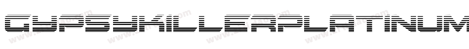 GypsyKillerPlatinumItalic-ea5x字体转换
