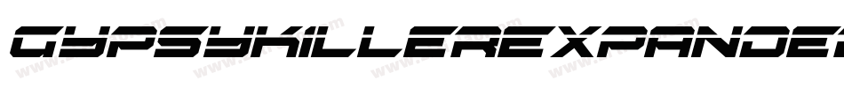 GypsyKillerExpandedItalic-JjrE字体转换