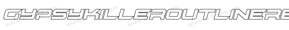 GypsyKillerOutlineRegular-oV3V字体转换