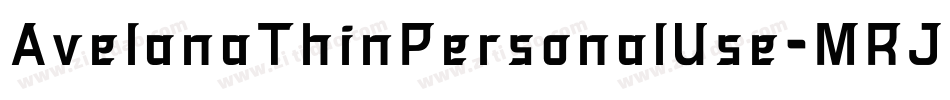 AvelanaThinPersonalUse-MRJB字体转换