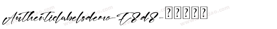 Authenticlabelsdemo-E8d8字体转换