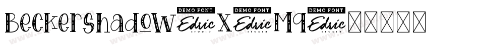 BeckerShadow-x3Mq字体转换