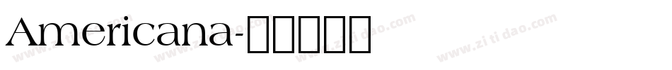 Americana字体转换