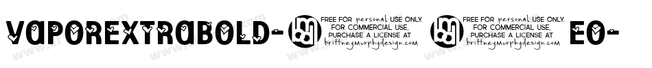 VaporExtrabold-25Eo字体转换