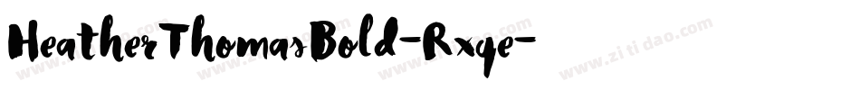 HeatherThomasBold-Rxqe字体转换