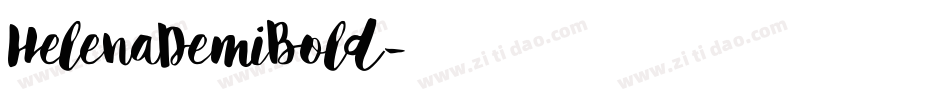HelenaDemiBold字体转换