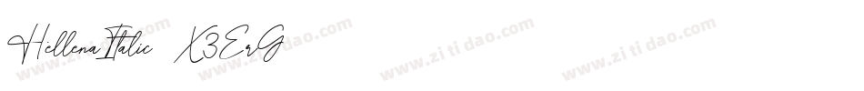 HellenaItalic-X3ErG字体转换