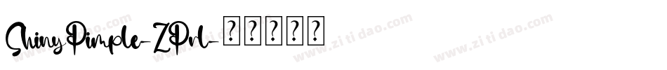 ShinyPimple-ZPrl字体转换