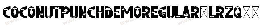 CoconutPunchDemoRegular-lrZq字体转换